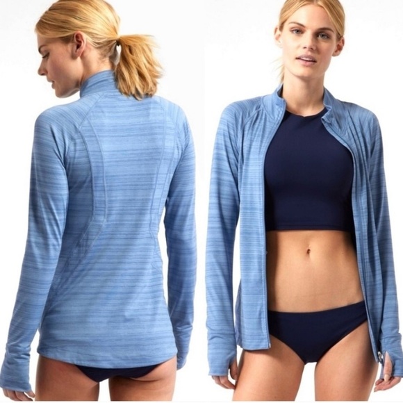 Athleta Jackets & Blazers - Athleta Pacifica Illume UPF 50 Relaxed Full Zip Jacket Size Small Petite